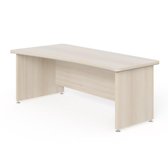 [LZ001350] Lenza Wels desk, narrowed right, 200x76.2x100/78cm, light agate