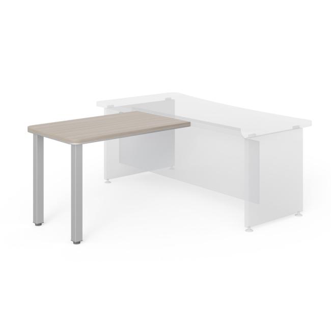 [LZ001402] Lenza Wels side table, 110x76.2x70cm, metal legs - driftwood