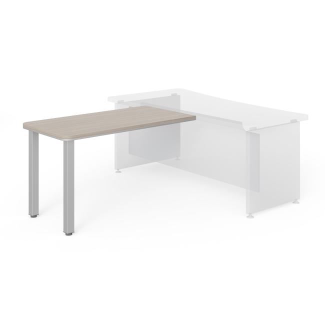 [LZ001410] Lenza Wels side table, 130x76.2x70cm, metal legs - driftwood