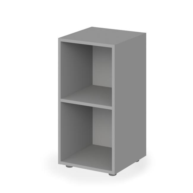Low open cabinet 1 shelf Lenza Wels, 39.9x80x40.4cm, gray