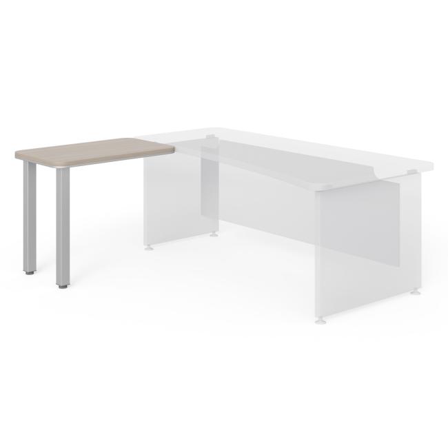 [LZ001701] Additional table Lenza Wels, narrowing on the left, 55x76.2x90cm, driftwood