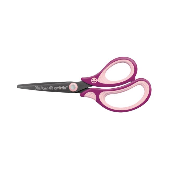 [PE810258] Pelikan Griffix right-handed scissors purple