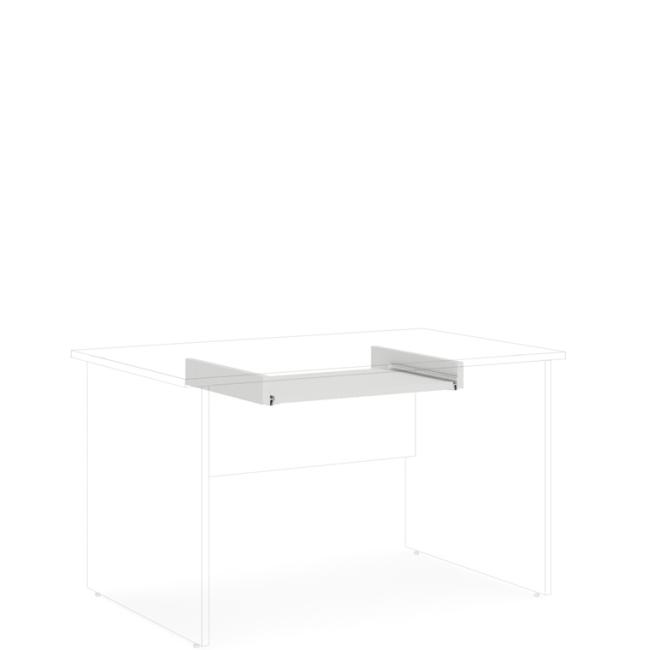 [LZ002383] Výsuvná doska na klávesnicu BASIC, 69x8x50cm, biela