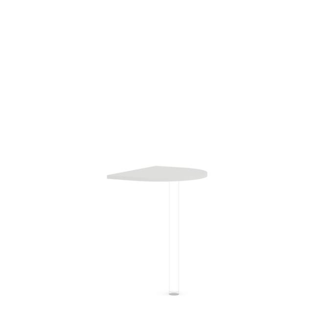 Additional table without BASIC leg, 60x2.2x50cm, white