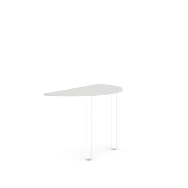 Additional table without BASIC leg, 120x2.2x60cm, white