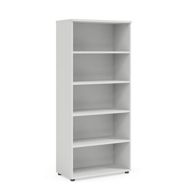 [LZ002843] BASIC bookcase, open, 80x40x182.1cm, white