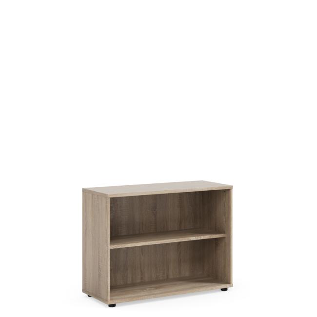 Knižnica BASIC, otvorená, 100x40x75,3cm, dub sonoma
