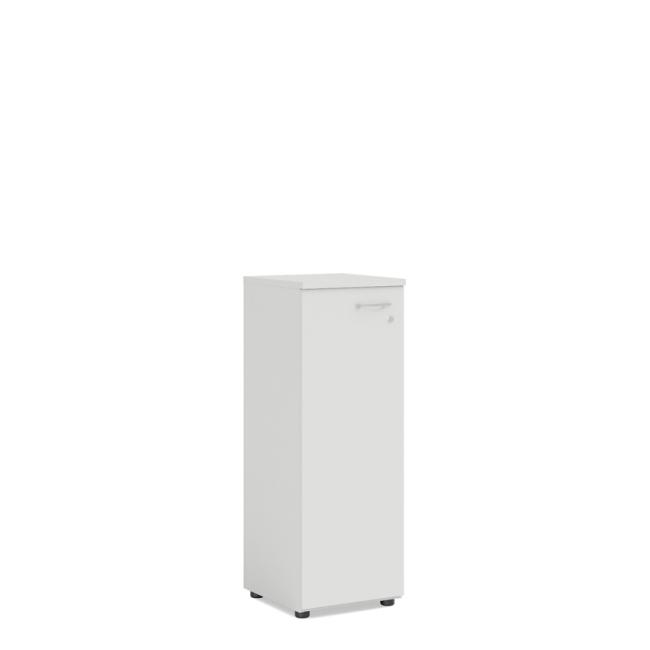 [LZ002993] Shelf cabinet BASIC, left door with lock, 40x40x111.7cm, white
