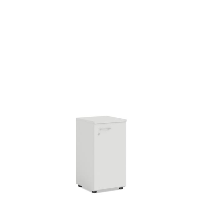 BASIC bookcase, right door with lock, 40x40x76.5cm, white