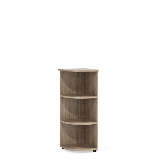 BASIC bookcase, open, corner, 40x40x111.7cm, Sonoma oak
