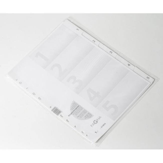 Cardboard divider PAGNA 5-piece white