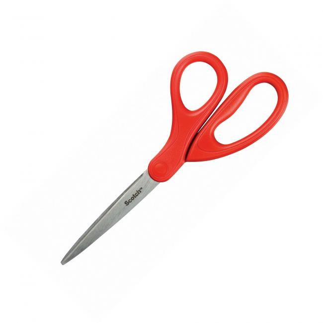 Universal scissors Scotch 18cm red, 1 in the package
