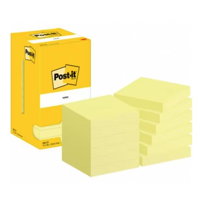 [MM065411] Post-it self-adhesive note 76x76 yellow 12x100 leaves