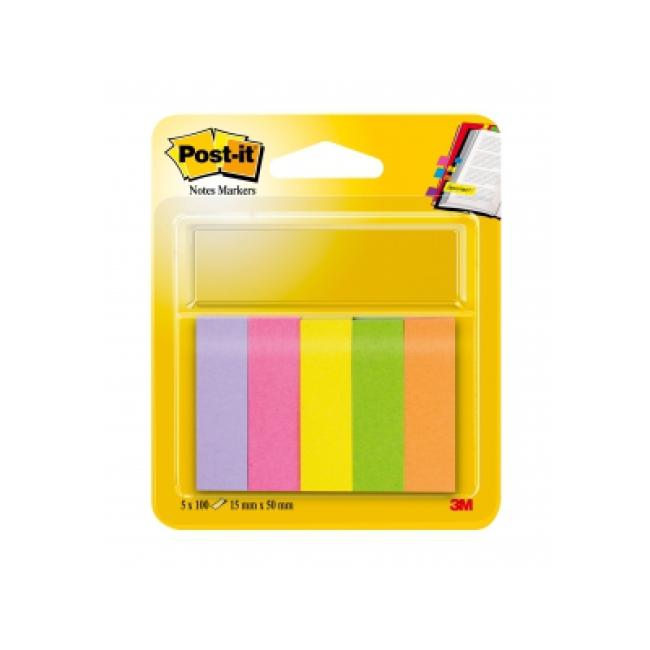 [MM067050] Post-it paper bookmarks, 15 x 50 mm, 100 sheets, 5 pads/pack