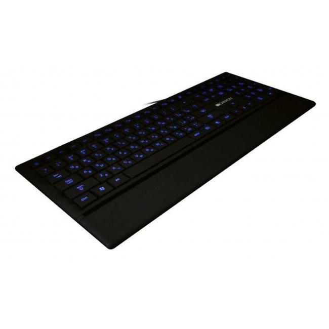 [PP000273] Keyboard Canyon CNS-HKB6SK multimedia LED backlit, rubberized surface