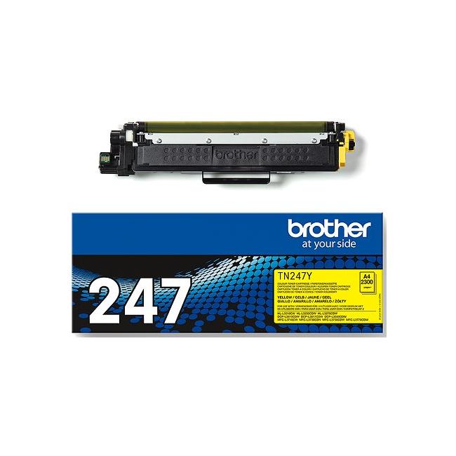 Toner Brother TN-247 pre HL-L3210CW/L3270CDW, DCP-L3510CDW/L3550CDW žltý (2 300 str.)