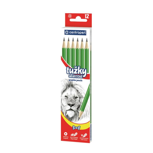 Graphite pencil CENTROPEN 9510/1 No. 3, 12 pcs