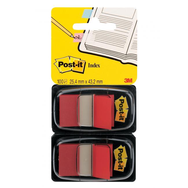 [MM068011] Post-it Index bookmarks wide 25.4x43.2 red 2 pcs