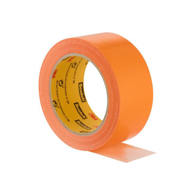 Scotch repair tape, high visibility, 25m x 48mm, orange Duct-type adhesive tape for general use in repairs that need to be highly visible