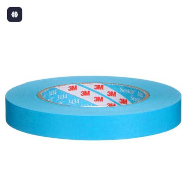 Camouflage crepe tape 3M 3434 18mm x 50m blue