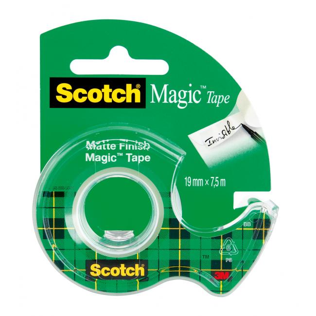 [MM819750] Lepiaca páska Scotch Magic neviditeľná popisovateľná 19 mm x 7,5 m s dávkovačom