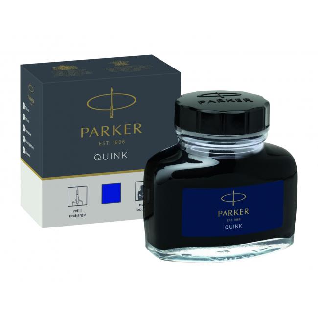 Atrament do plniaceho pera Parker QUINK modrý 57 mℓ