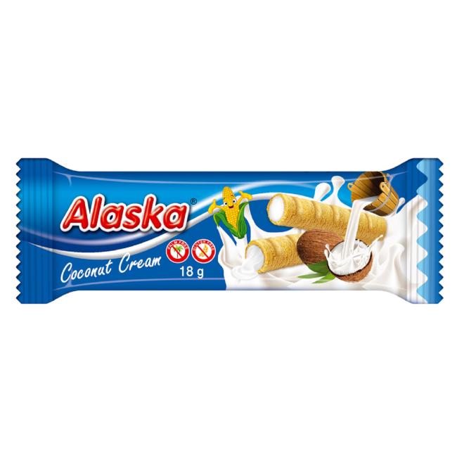 [PT050479] Alaska tubes filled with coconut cream 18 g