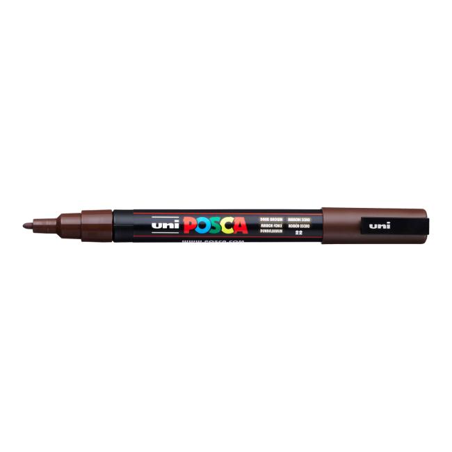 Marker uni POSCA PC-3M dark brown