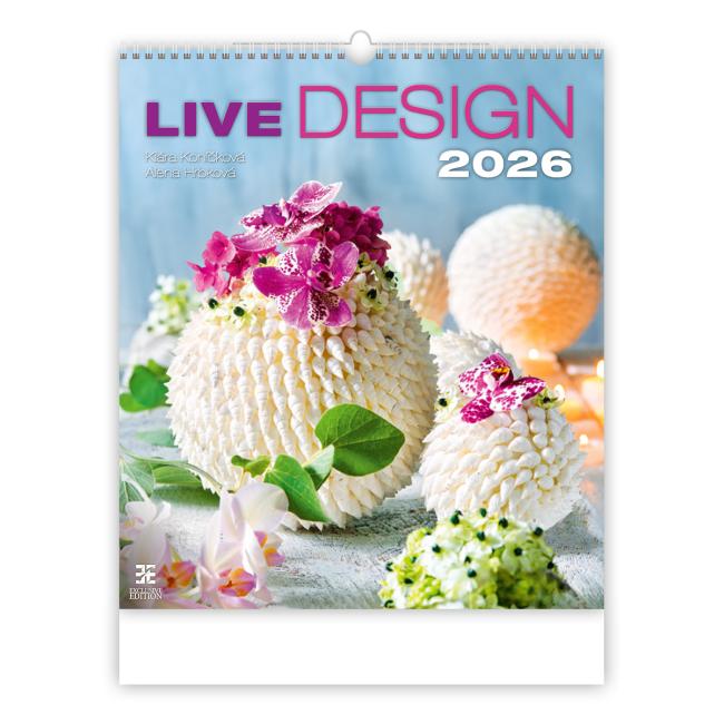 Wall calendar Live Design 45 x 52 cm 2026
