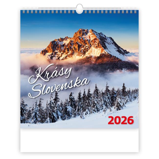Wall calendar of the beauty of Slovakia 30 x 30 cm 2026
