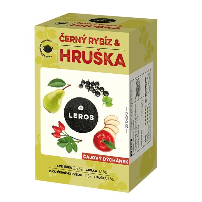 LEROS fruit tea Blackcurrant & pear tea moment HB 20 x 2.5 g