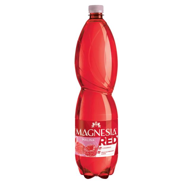 Mineral water MAGNESIA red flavored - raspberry 6 x 1.5 ℓ