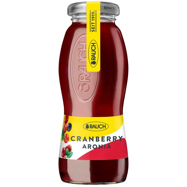 RAUCH Cranberry Juice 24 x 0.2l ℓ NON-RETURNABLE GLASS