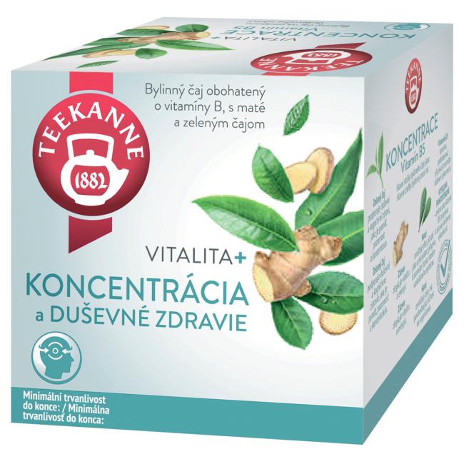 [PT265930] Čaj TEEKANNE Vitality + Koncentrácia (vitamín B5) 10 x 1,8g