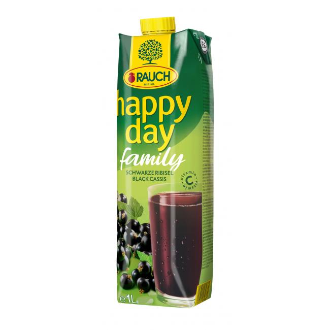 Happy Day Family Šťava z čiernych ríbezlí 25 % 1 ℓ