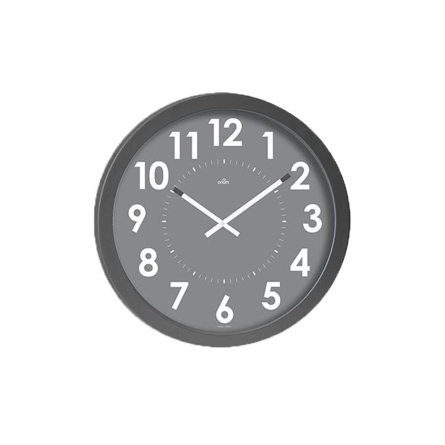 [CP011256] Tiché nástenné hodiny Giant 55cm strieborné