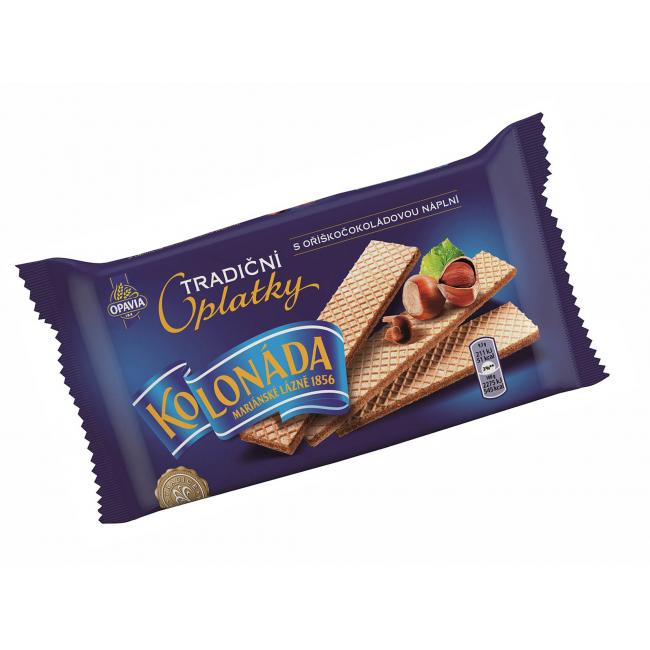 Oblátky Kolonáda Premium - tradičná - lieskovooriešková čokoláda 140 g