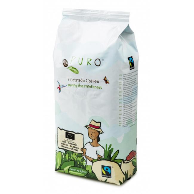 Fairtrade Puro Bio Bio zrnková káva 1 kg
