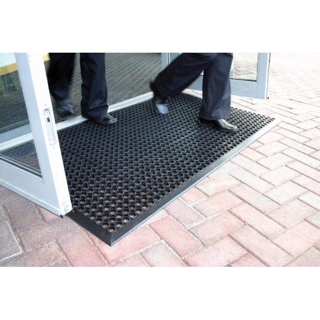 Outdoor rubber mat Rampmat 90x150cm black