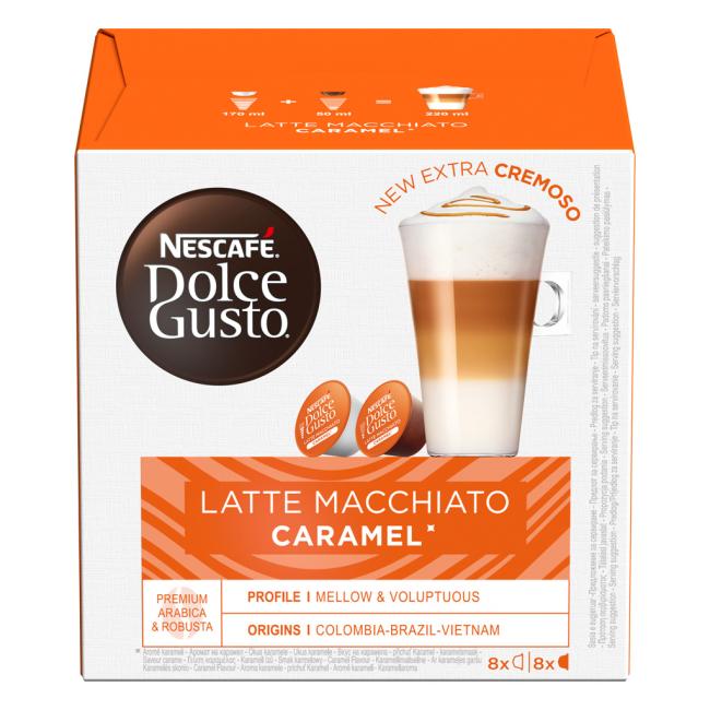 [PT502047] Coffee capsules DOLCE GUSTO Latte Macchiato Caramel (16 pcs.)