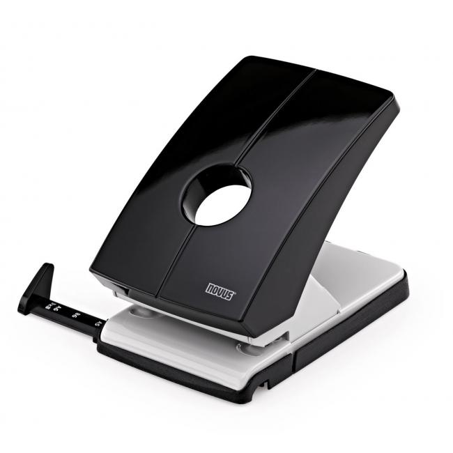 Large-capacity hole puncher Novus B 240 black/grey