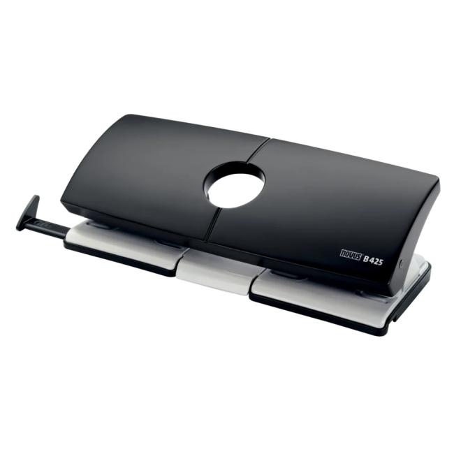 Square hole puncher Novus B 425 black/grey