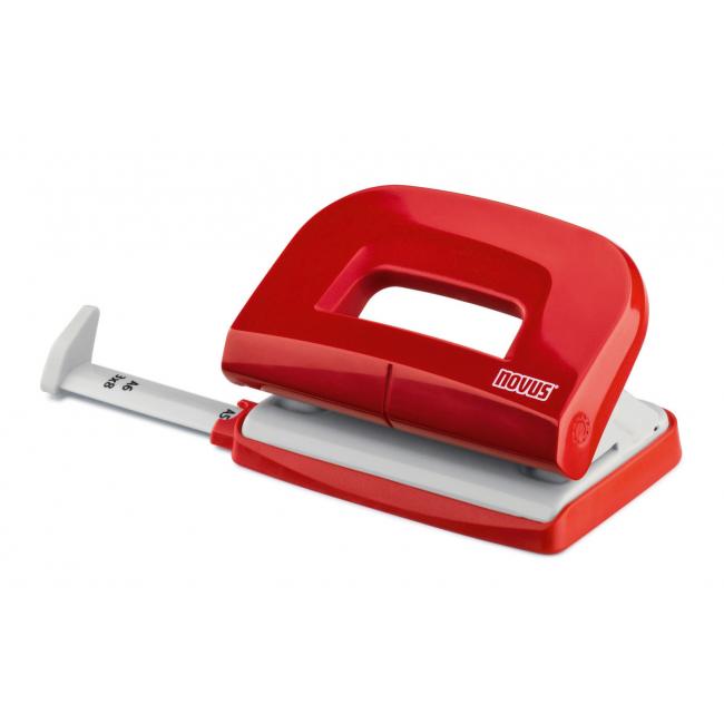 Hole punch Novus E 210 red/grey
