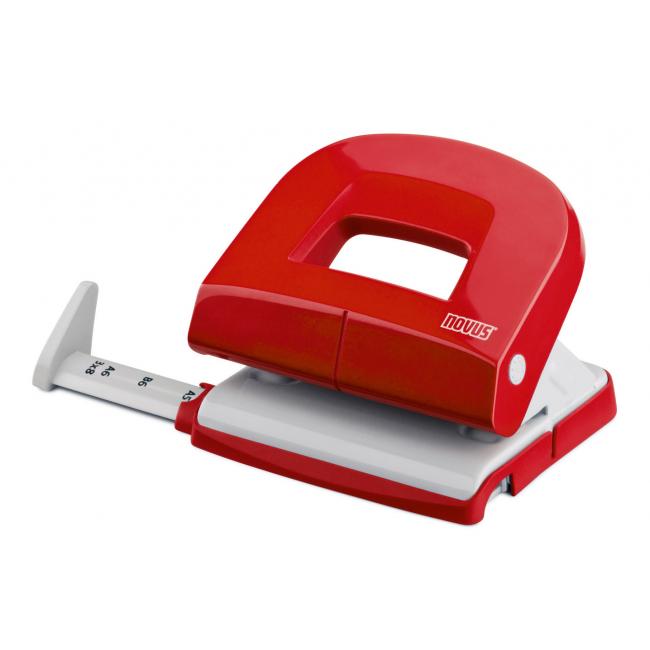 Hole punch Novus E 216 red/grey