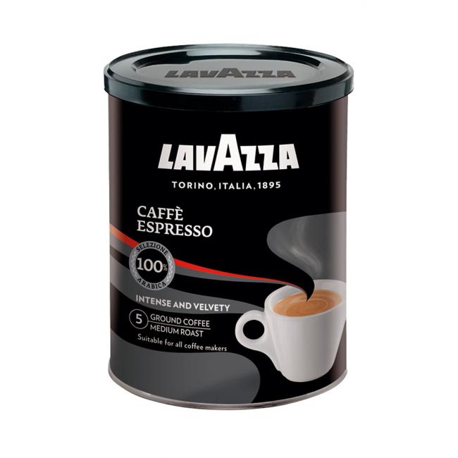 [PT540101] LAVAZZA Caffé Espresso mletá káva v 250 g plechovke