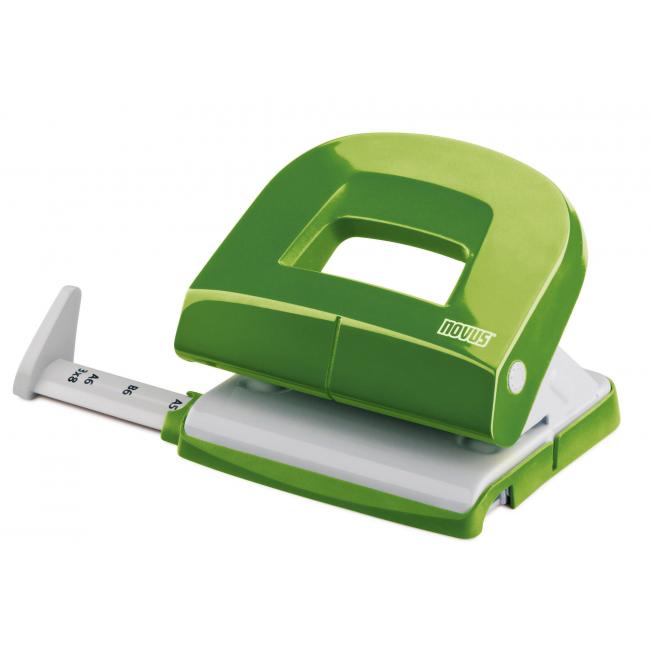 Hole punch Novus E 216 green/grey