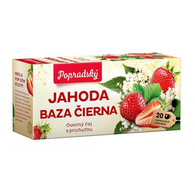 Čaj BOP ovocná jahoda, čierna baza 20 x 2 g