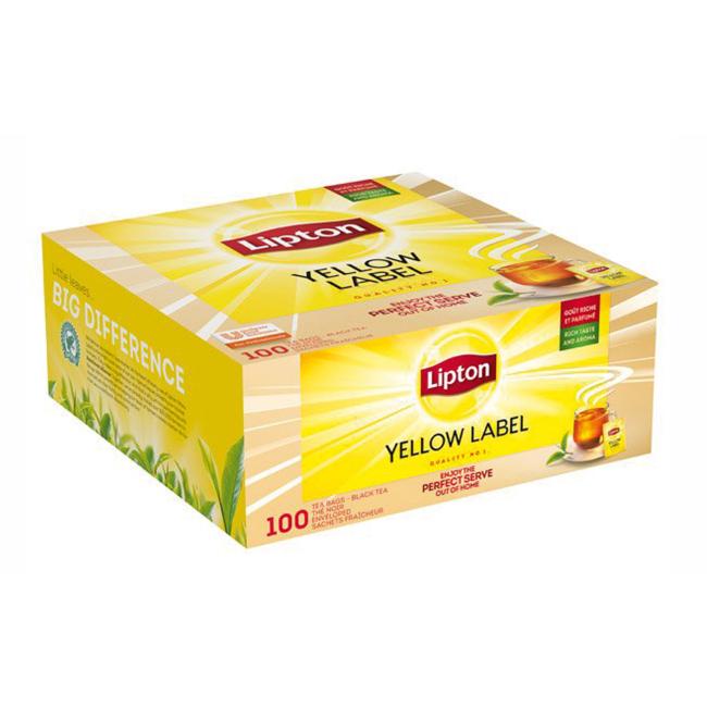 Čaj Lipton black Yellow Label 100 x 2g