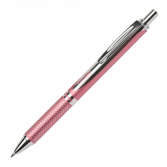 Pentel Energel Steel gel roller, pink