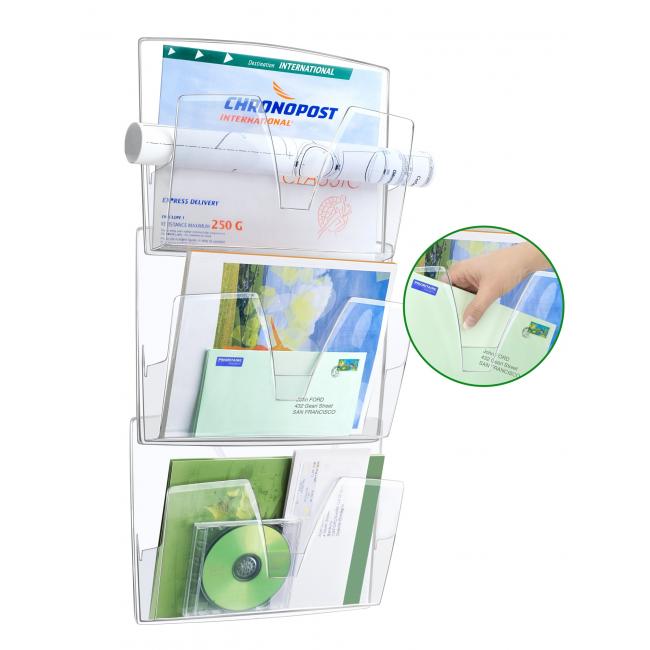 [CP710361] Nástenný panel na triedenie pošty prehľadná sada 3 ks